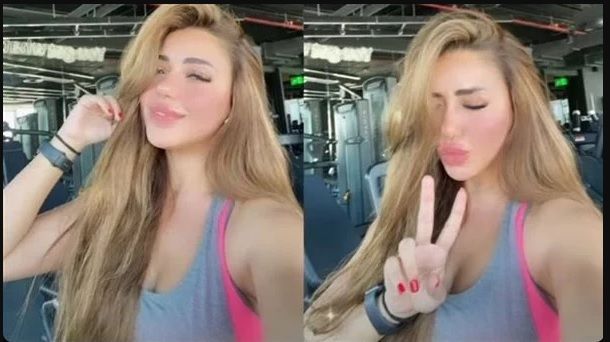 الصاروخ ” سارة سلامة ” بقت تجنن في الجيم – شاهد