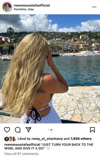 شاهد .. بالصور- ريم مصطفى تنتقل من فرنسا إلى إيطاليا