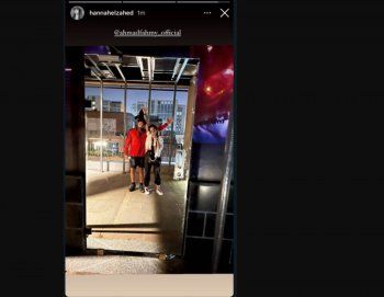 شاهد .. هنا الزاهد تحدث ضجة كبيرة بصورتها مع زوجها والجمهور يتفاعل