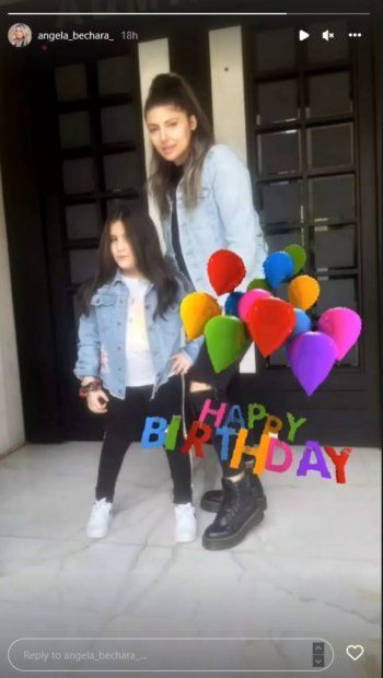 شاهد .. أنجيلا بشارة تنشر صورة لإبنتها الصغيرة من وائل كفوري..كبرت وأصبحت تشبه والدها!-بالصورة