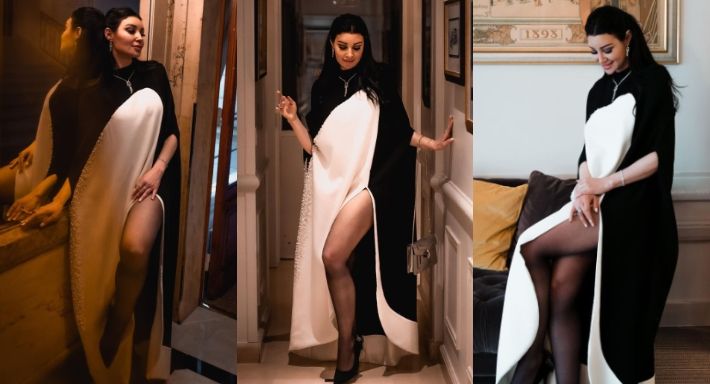 أروى جودة بفستان مفتوح علي البحري – شاهد براحة