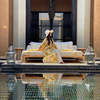 شاهد .. درة التونسية تنشر توثق زيارتها إلى مراكش بهذه الصور