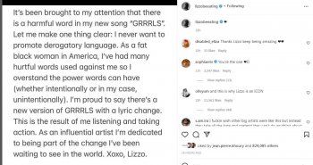 شاهد .. ليزو تعدّل في كلمات أغنيتها Grrrls بعد اتهامات بإهانة المعوّقين-بالفيديو