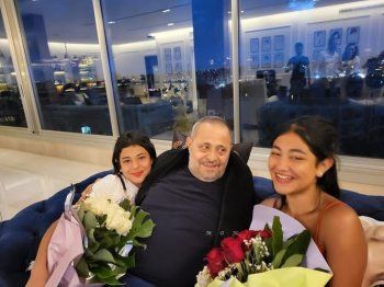 شاهد .. جورج وسوف يجمع أمل عرفة وعبد المنعم عمايري في منزله وهذه التفاصيل - بالصور