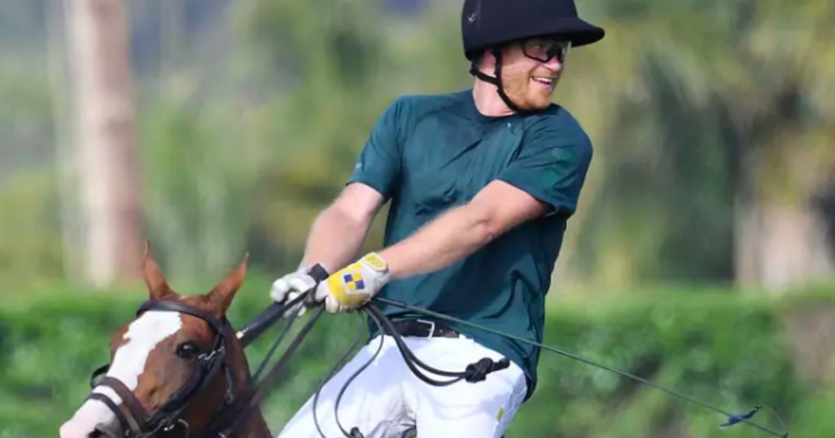 شاهد .. بالفيديو- الأمير هاري يسقط عن صهوة جواده