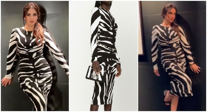 درة لابسة فستان تايجر سعره يتجاوز 50 ألف جنيه