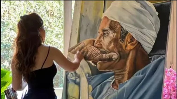 ميرنا جميل بهرتنا كلنا بهذة الرسمة – شاهد