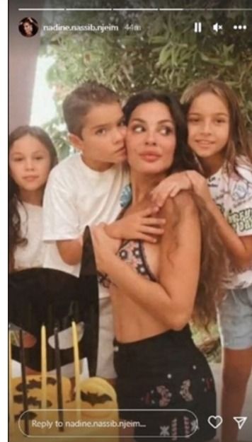 نادين نسيب بتحتفل بعيد ميلاد إبنها بمايوه بكيني أخر دلع – شاهد