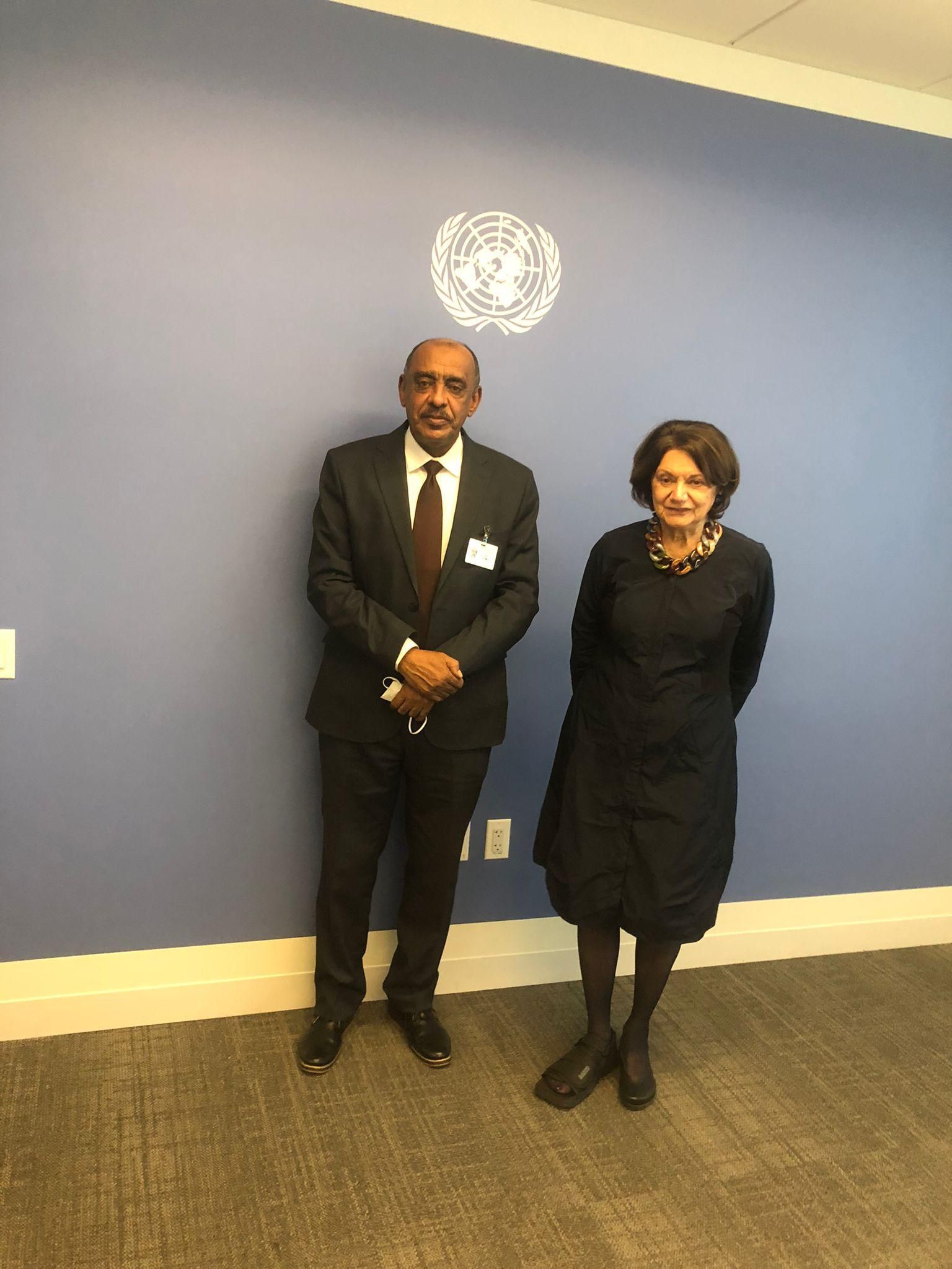 وزير الخارجية يلتقي وكيلة الأمين العام للأمم المتحدة لبناء السلام