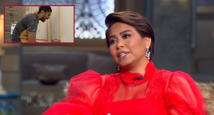 نصيحة ولا تنمر : شيرين للمطرب النقاش: بالراحة إنت مش بتدهن بوية