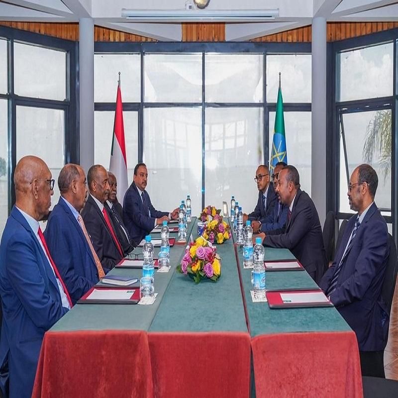 برئاسة البرهان وأبي جلسة مباحثات مشتركة بين السودان وأثيوبيا