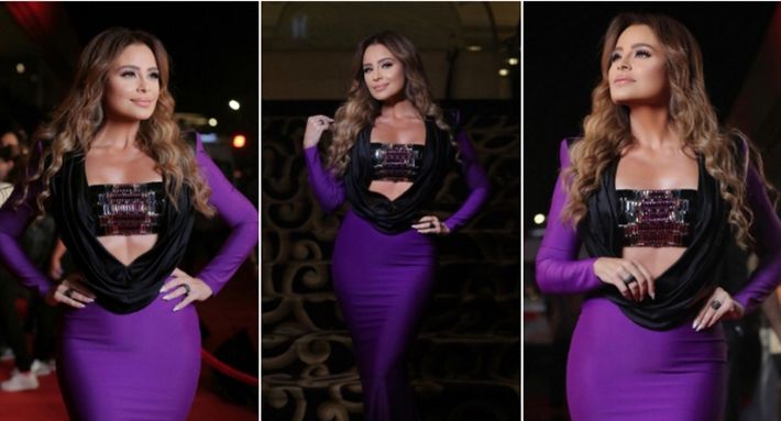 لهطة قشطة – كارول سماحة بفستان مكشوف البطن : شاهد