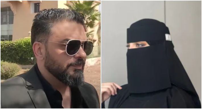 قضية الطلاق شغالة و “دنيا بطمة” تتنكر بالنقاب وتهرب من الصحفيين