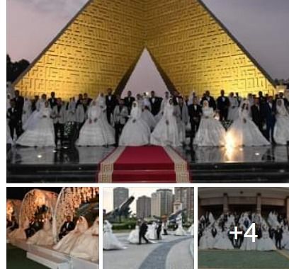 برعاية القوات المسلحة .. تزويج 100 شاب وبنت بحفل زفاف جماعي