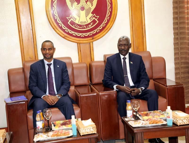 وزير الدفاع يلتقي نظيره الصومالي ويبحثا سبل تطويرالعلاقات بين البلدين