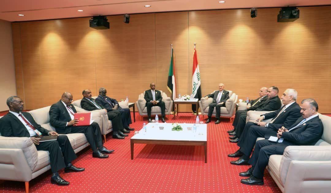 رئيس مجلس السيادة يلتقي الرئيس العراقي