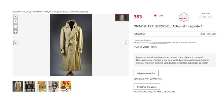 الحقي يا نقابة – مقتنيات ” عمر الشريف ” بتتباع علي رصيف باريس