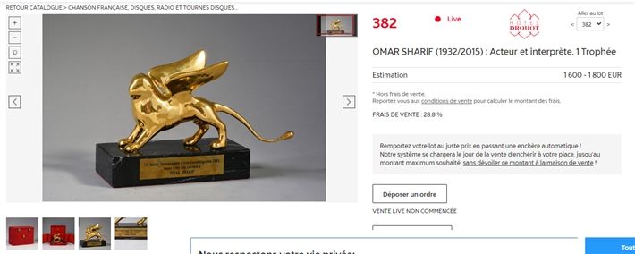 الحقي يا نقابة – مقتنيات ” عمر الشريف ” بتتباع علي رصيف باريس