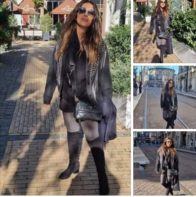 انجي المقدم تستعرض اول طاقم شتوي : مبروك ستو انا