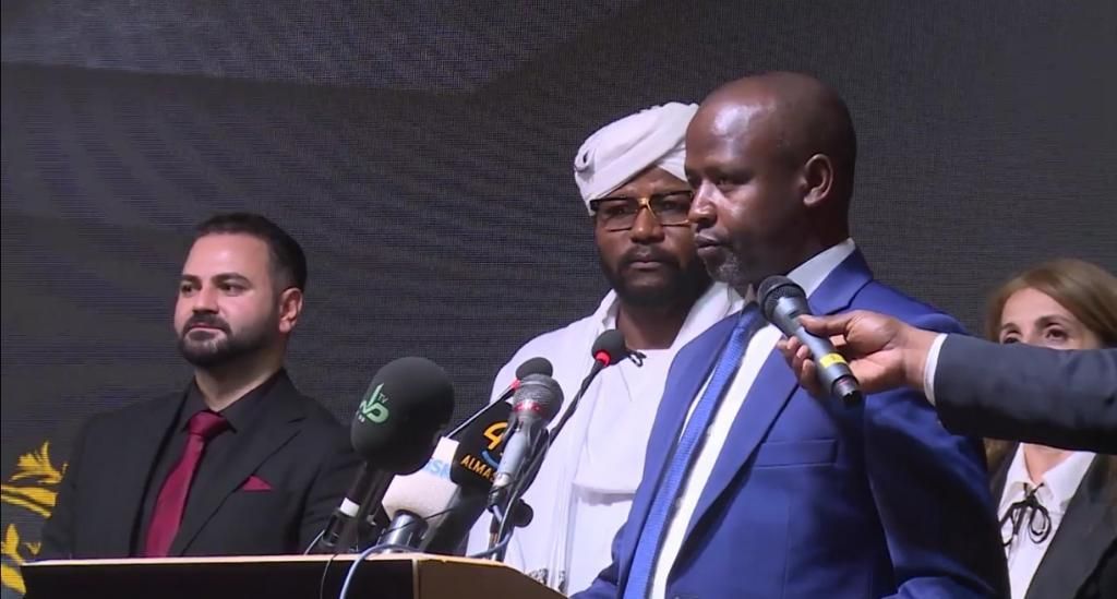 الهادي ادريس يخاطب تخليد ذكرى استشهاد السلطان علي دينار, بإسطنبول