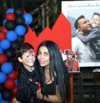 شاهد .. بالصور - إليكم الطريقة الذي إحتفل بها إبن جورج الراسي في عيد ميلاده وهكذا إستذكر والده