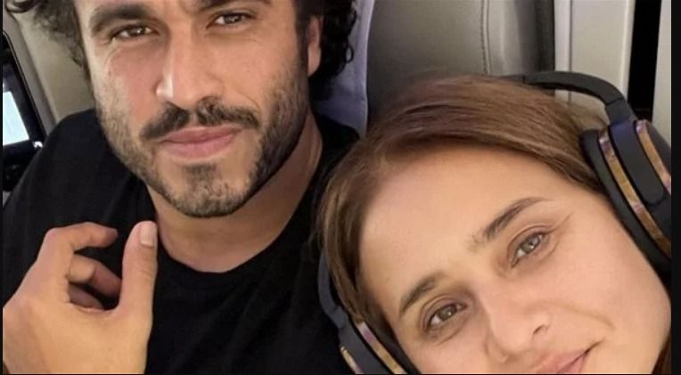 تعالي شاهد نيللي كريم وجوزها طايرين في الهوا