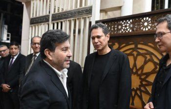 شاهد .. هاني شاكر وأنوشكا وحلمي عبد الباقي يقدمون واجب العزاء بالموسيقار محمد سلطان