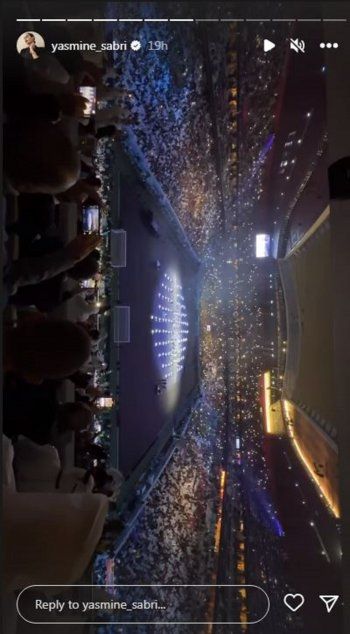 شاهد .. ياسمين صبري تطل من إفتتاح كأس العالم في قطر.. والجمهور ينتقد إطلالتها