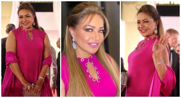 الغندورة ” ليلي علوي ” ماشية تتمخطر في المهرجان – شاهد