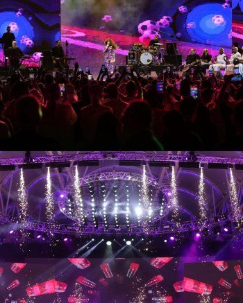 شاهد .. بالصور - ميريام فارس تفتتح أولى حفلات القرية العالمية