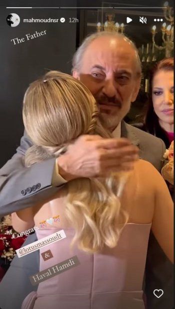 شاهد .. فيديو مؤثر لـ غسان مسعود في حفل خطوبة إبنته.. لم يتمالك دموعه!