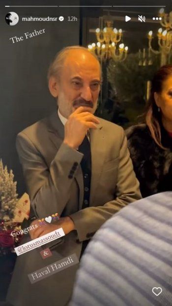 شاهد .. فيديو مؤثر لـ غسان مسعود في حفل خطوبة إبنته.. لم يتمالك دموعه!