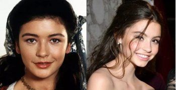 شاهد .. بالصورة - درجة الشبه بين كاثرين زيتا جونز وإبنتها كاريس دوغلاس سوف يصدمكم