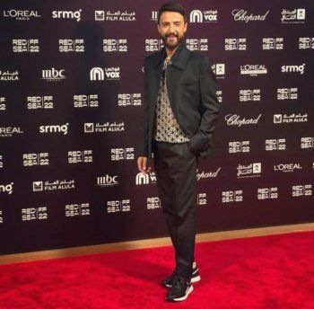 شاهد .. شادي حداد يتألٌق على السجادة الحمراء في الأحمر السينمائي بتوقيع جورج حبيقة-بالصور