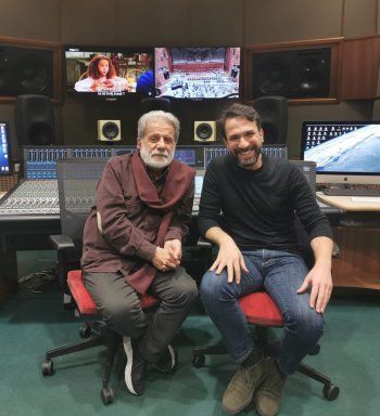 شاهد .. مارسيل خليفة ولبنان بعلبكي ينتهيان من عمل فني يجمعهما في بوخارست-بالصورة