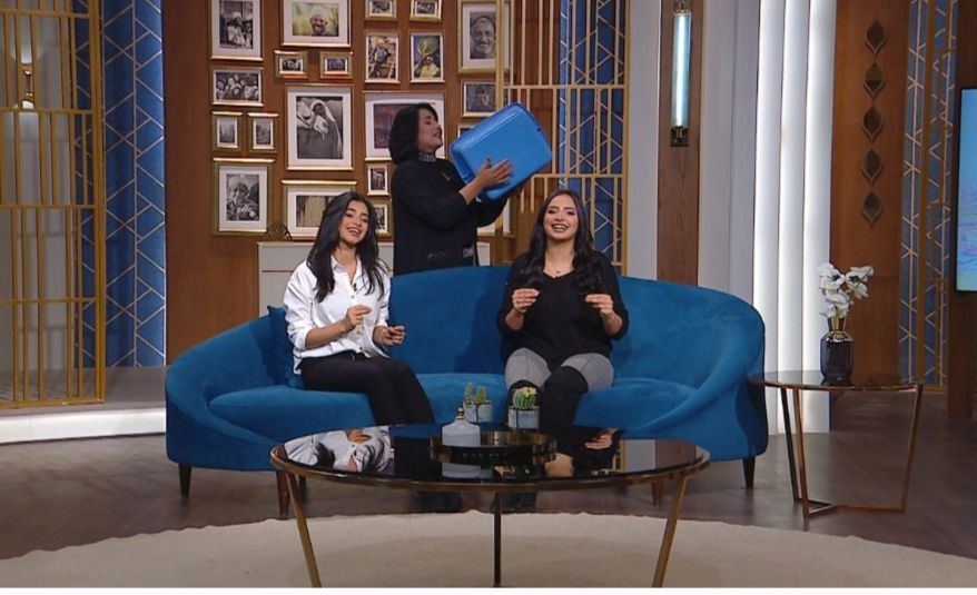 حبيبة وفرح ومامتهم يتألقون في غناء البامية شوكتني .. فيديو