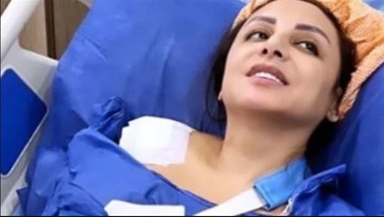 حمد لله علي السلامة .. الصورة الأولي لأنغام بعد خروجها من المستشفي