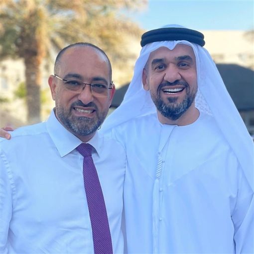 حسين الجسمي لقي الطبطبة بعد 43 سنة : مبروك ياعريس