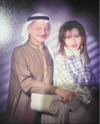 شاهد .. صورة نادرة لـ مي العيدان برفقة علي المفيدي من أول أيام زفاهما