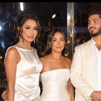 شاهد .. بسمة وهبة تحتفل بخطوبة ابنها عبد الرحمن والعروس تخطف الأنظار بجمالها- بالصور