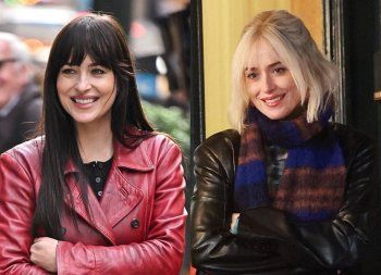 شاهد .. بالصورة- بعد أن اشتهرت بشعرها الأسود.. داكوتا جونسون تطل بالأشقر