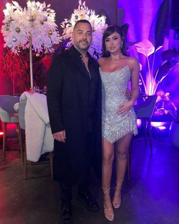 شاهد .. طارق العريان ونيكول سعفان بآخر ظهور خلال احتفالهما بعيد الميلاد-بالصور