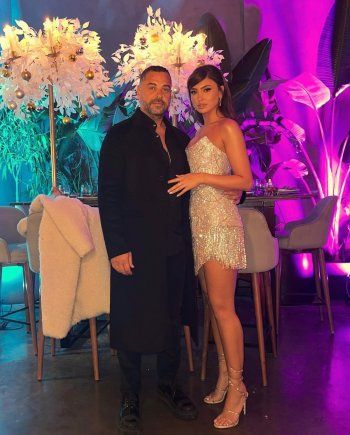 شاهد .. طارق العريان ونيكول سعفان بآخر ظهور خلال احتفالهما بعيد الميلاد-بالصور