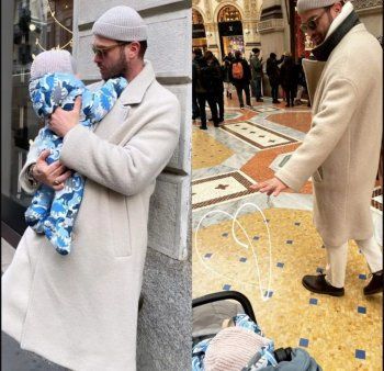 شاهد .. بالصورة - كيفانش تاتليتوغ يخطف قلوب المتابعين بعد ظهوره برفقة طفله الصغير