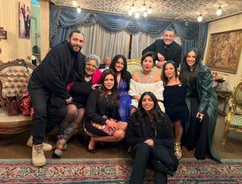 شاهد .. عقد قران شقيقة ناهد السباعي بحضور رانيا فريد شوقي وداليا البحيري في جو عائلي-بالصور