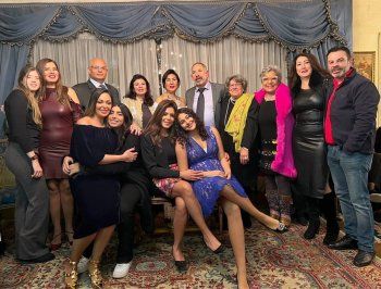 شاهد .. عقد قران شقيقة ناهد السباعي بحضور رانيا فريد شوقي وداليا البحيري في جو عائلي-بالصور