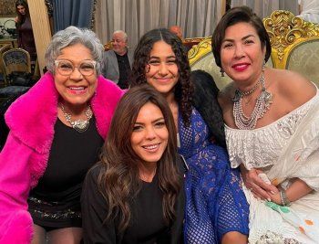 شاهد .. عقد قران شقيقة ناهد السباعي بحضور رانيا فريد شوقي وداليا البحيري في جو عائلي-بالصور