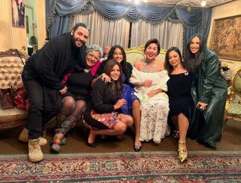 شاهد .. عقد قران شقيقة ناهد السباعي بحضور رانيا فريد شوقي وداليا البحيري في جو عائلي-بالصور