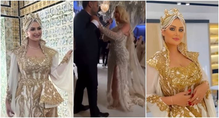 في زفافهما – رانيا التومي تغني وترقص لعريسها “ما يهمك”