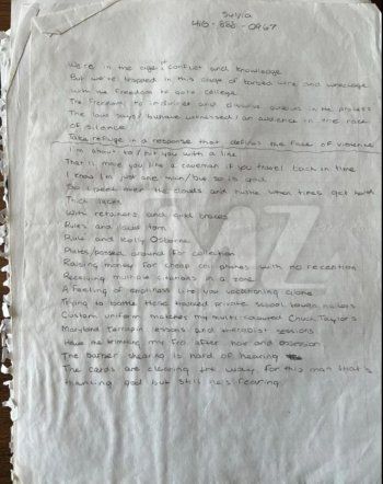 شاهد .. بالصورة - العثور على كلمات أغاني دراك في القمامة لبيعها في المزاد العلني... إليكم سعرها